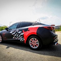 Mazda3 2017 dán tem Batman, độ đồ chơi tại Sài Gòn