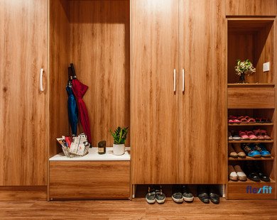 Các mẫu tủ giày đa năng cho không gian nội thất hiện đại
