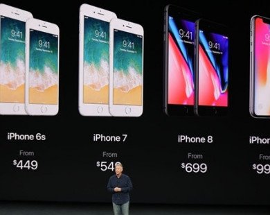 Ngay sau khi iPhone X ra mắt, các mẫu máy cũ đồng loạt giảm giá