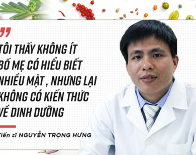 TS Nguyễn Trọng Hưng: “Nhiều bố mẹ nhảy dựng lên vì bác sĩ dám tư vấn khác cư dân mạng”