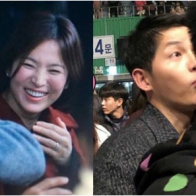 Song Hye Kyo tăng cân rõ rệt khi xuất hiện bên chồng trong concert của IU