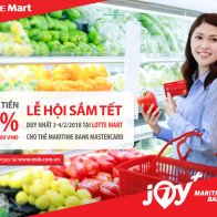 Sắm Tết tiết kiệm 30% giá trị hóa đơn với thẻ Maritime Bank Mastercard