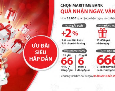 Mừng sinh nhật Maritime Bank với  hơn 35.000 quà tặng và ưu đãi hấp dẫn
