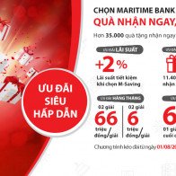 Mừng sinh nhật Maritime Bank với  hơn 35.000 quà tặng và ưu đãi hấp dẫn