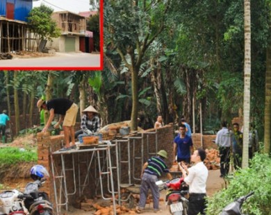 Ồ ạt xây dựng công trình quanh bãi rác Nam Sơn chờ tiền đền bù