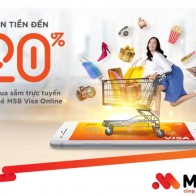 MSB ra mắt thẻ tín dụng có tính năng hoàn tiền tới 20% khi chi tiêu online