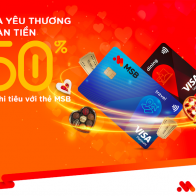 MSB hoàn tiền 50% khi chi tiêu thẻ quốc tế dịp 8/3