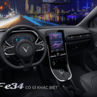 Cận cảnh nội thất trong ô tô điện VinFast VF e34 và hệ thống điều hòa lọc cả bụi mịn