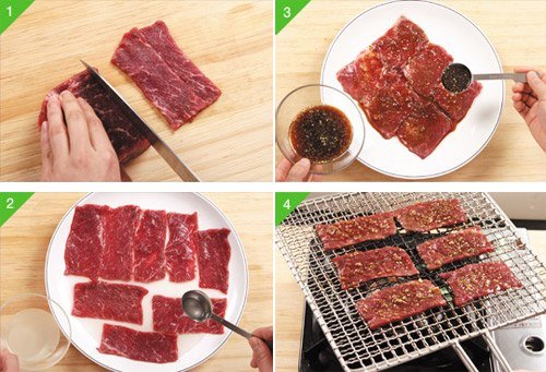 Cách chế biến thịt bò nướng