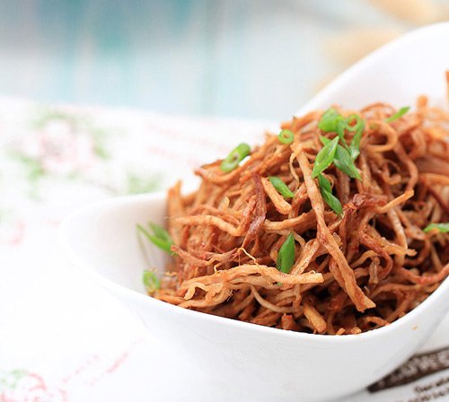 Thăn lợn xé sợi xào khô, bạn thử chưa?