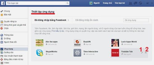 Gỡ ứng dụng Facebook gây hại
