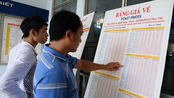 Giảm giá vé tàu trên các tuyến đi Vinh, Đà Nẵng, TP Hồ Chí Minh