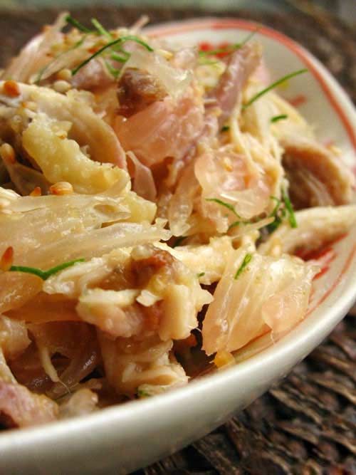 Các bước làm nộm gà