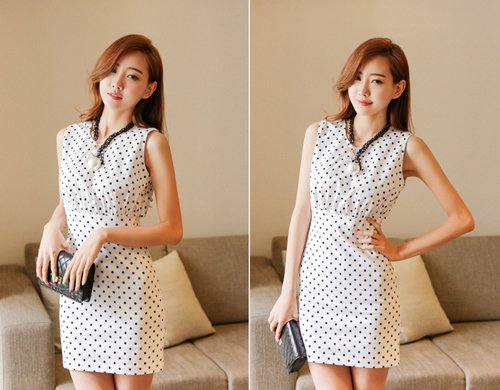 Đầu tuần tươi trẻ với váy chấm bi xuân hè 2015 