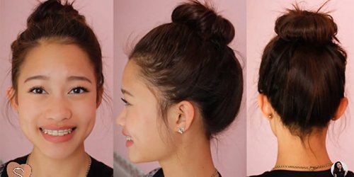 4 kiểu tóc búi 'siêu' đơn giản mà đẹp mắt