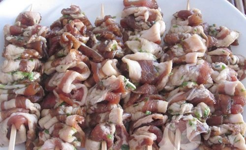 Khéo tay vào bếp với thịt heo xiên nướng áp chảo