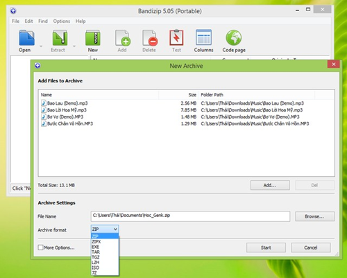 BandiZip – lựa chọn nén dữ liệu thay thế winrar