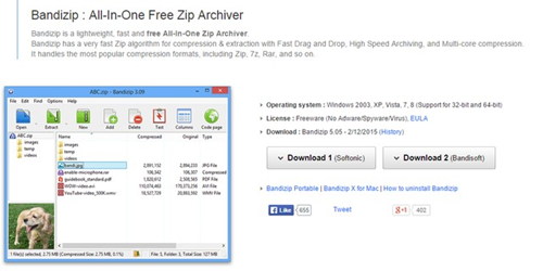 BandiZip – lựa chọn nén dữ liệu thay thế winrar