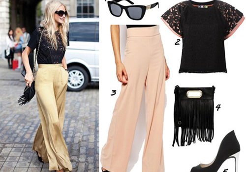 Mặc quần ống rộng theo xu hướng mới nhất