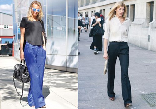 Mặc quần ống rộng theo xu hướng mới nhất