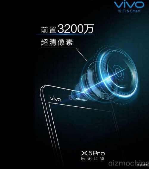 Vivo X5 Pro sẽ có camera trước 32 “chấm”