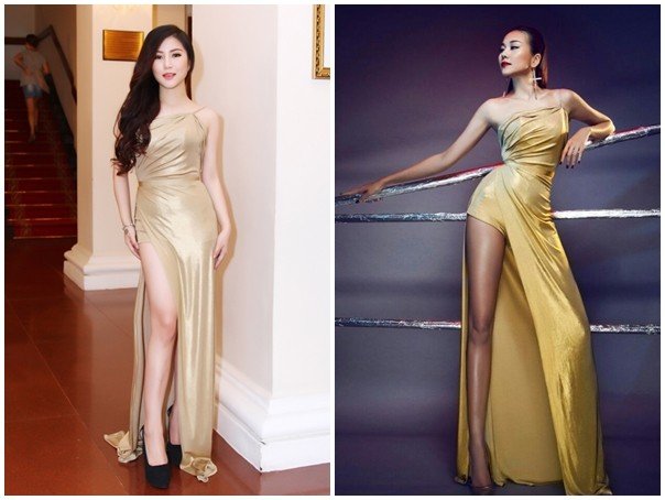 Những pha đụng váy áo mới nhất của mỹ nhân Vbiz