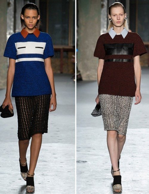 Áo polo và chân váy: Cặp đôi gây “sốt” sàn diễn Xuân Hè 2015