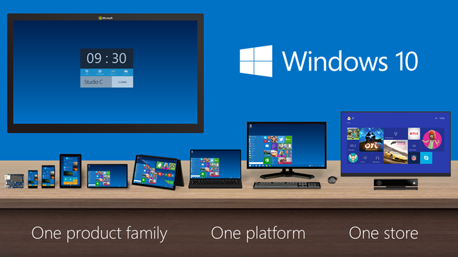 Hệ điều hành Windows 10 sẽ có tất cả 7 phiên bản khi ra mắt