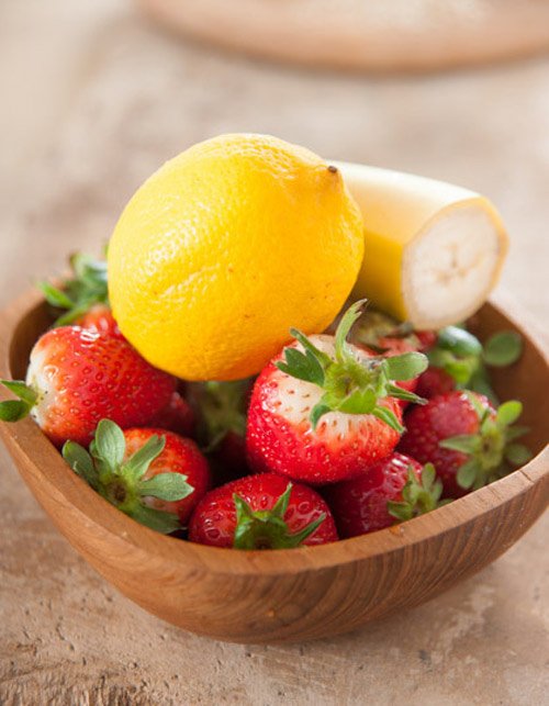 Sinh tố chuối, dâu tây bổ dưỡng