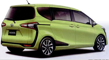 Xe gia đình 5 cửa, 7 chỗ Toyota Sienta 2016 lộ diện sớm