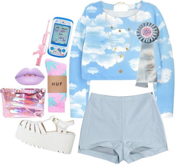 Xu hướng thời trang: Hè mát lạnh với trang phục họa tiết đám mây