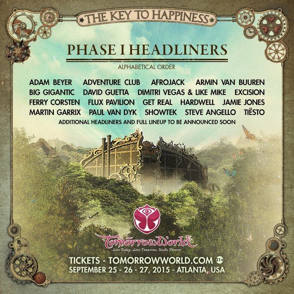 Tomorrowland, TomorrowWorld đồng loạt công bố tin "hot" cho mùa lễ hội 2015