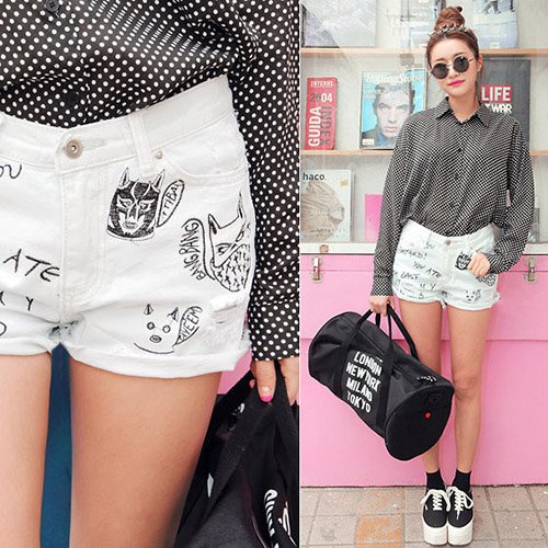 Xu hướng thời trang 2015: Mặc đẹp với họa tiết chấm bi đen trắng