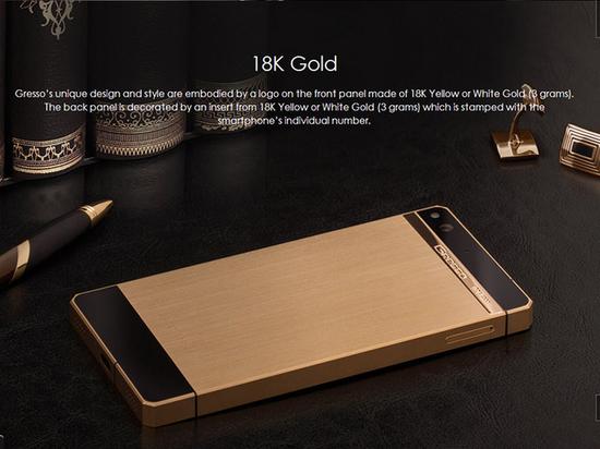 Điện thoại mạ vàng 18k Regal Gold tinh xảo