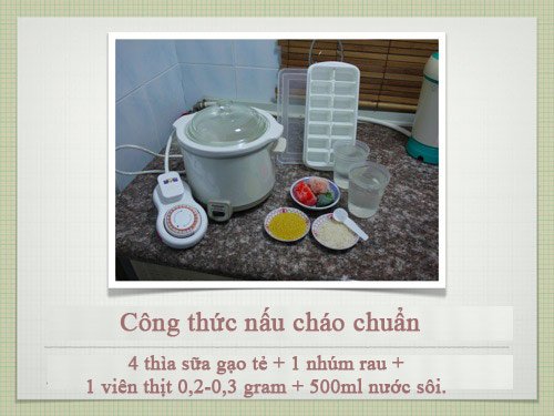 Công thức nấu cháo siêu chuẩn cho con