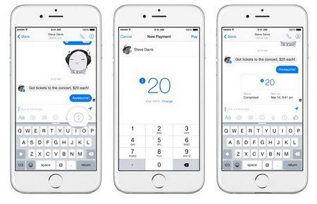 Facebook bắt đầu cho phép gửi tiền qua ứng dụng Messenger