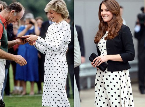 Gu thời trang giống kỳ lạ giữa công nương Kate và mẹ chồng