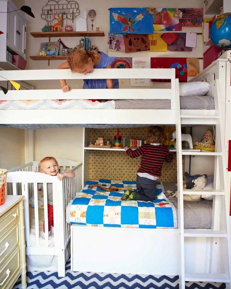10 cách thiết kế phòng ngủ chung cho các bé