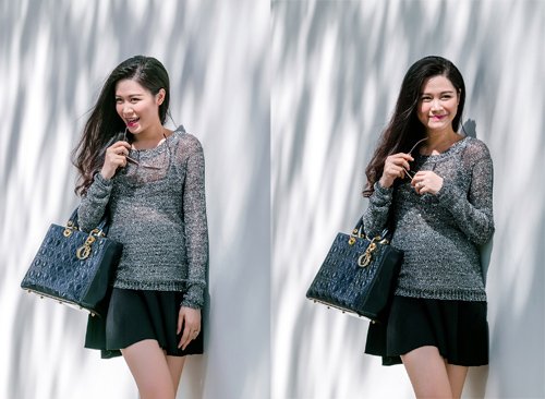 Thời trang bầu bí đẹp mê ly của vợ Đăng Khôi