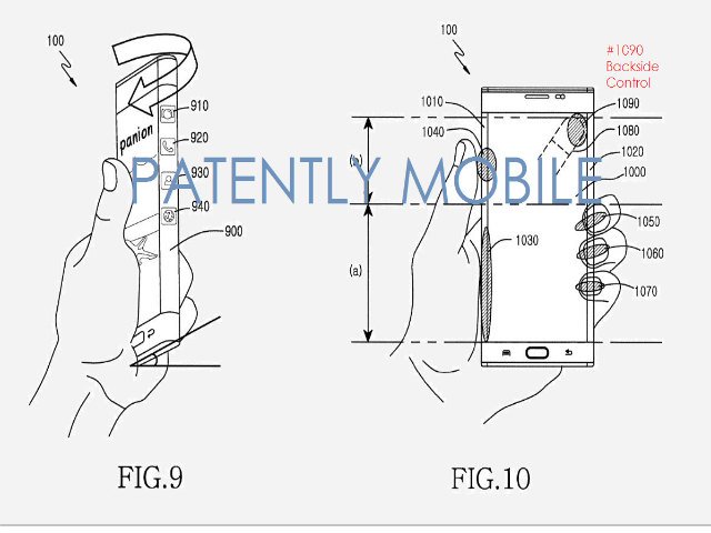 Samsung phát triển cảm ứng sau lưng cho điện thoại