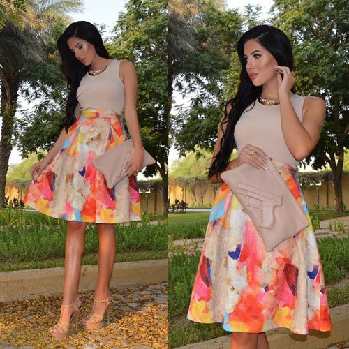 7 kiểu chân váy midi xòe 'hút hồn' phái đẹp trong mùa thu 2015