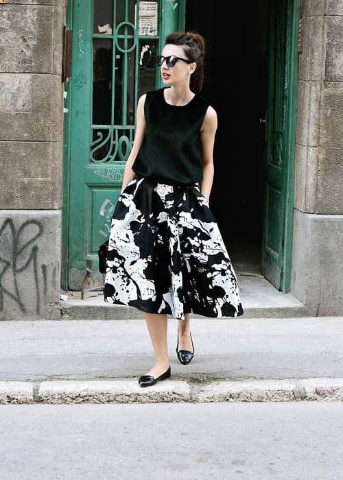 7 kiểu chân váy midi xòe 'hút hồn' phái đẹp trong mùa thu 2015