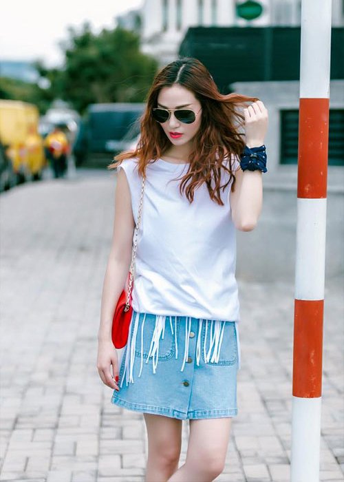 Ấn tượng với gu street style sành điệu của diễn viên Khánh My