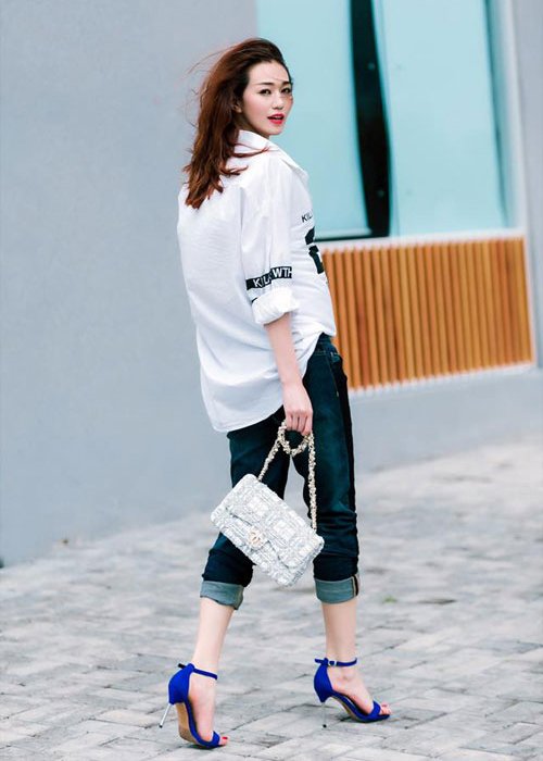 Ấn tượng với gu street style sành điệu của diễn viên Khánh My