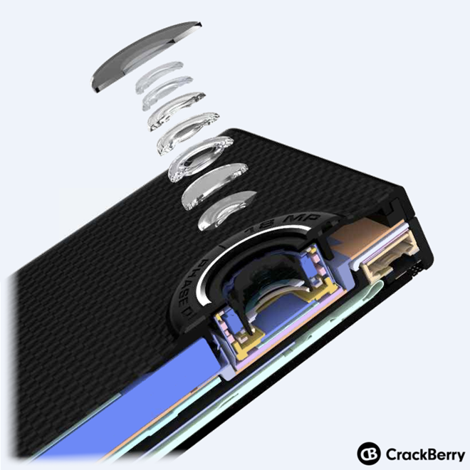 Ảnh BlackBerry Venice chạy Android, màn hình cong