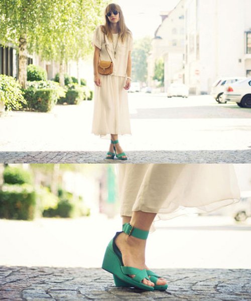 Biến hóa đầy phong cách với trang phục màu xanh ngọc lục bảo