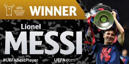 Cầu thủ hay nhất châu Âu: Tôn vinh Messi