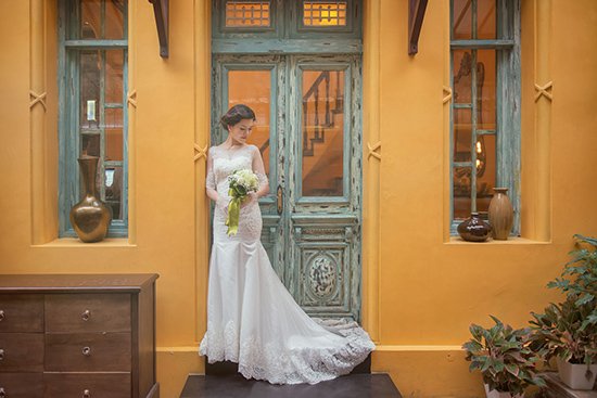 Địa điểm chụp ảnh cưới đẹp tại Hà Nội: nhà hàng Home với kiến trúc Vintage