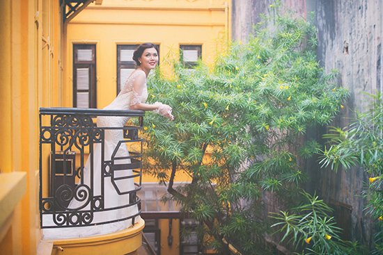 Địa điểm chụp ảnh cưới đẹp tại Hà Nội: nhà hàng Home với kiến trúc Vintage