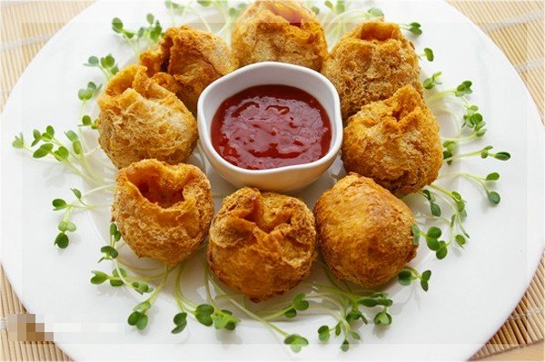 Cách làm đậu phụ bọc thịt gà chiên vàng giòn rụm hấp dẫn